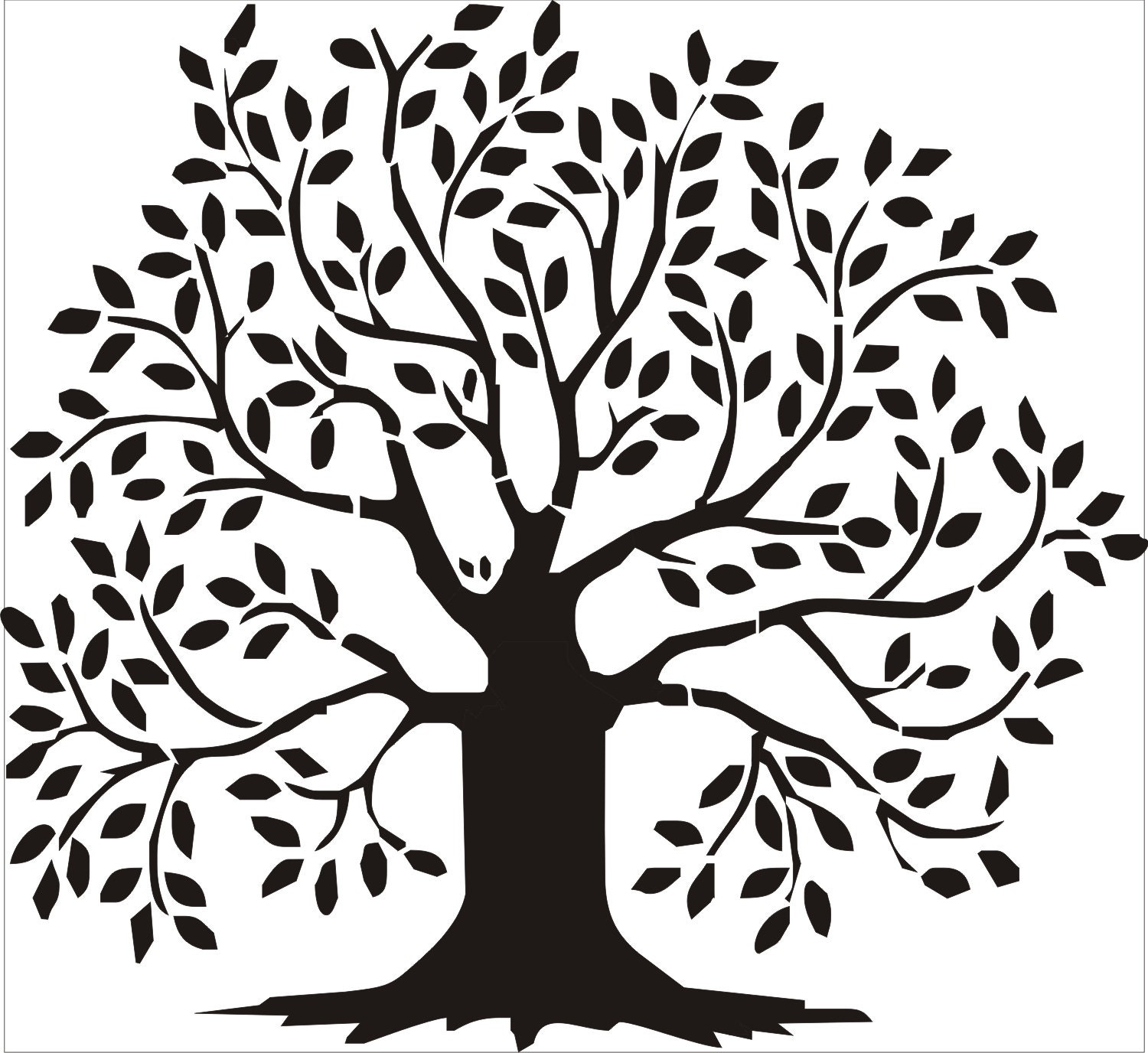 Family Tree Custom Sign REUSABLE STENCIL TREE By SuperiorStencils