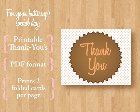 Items similar to Reese's Butter Cup Thank You Notes on Etsy