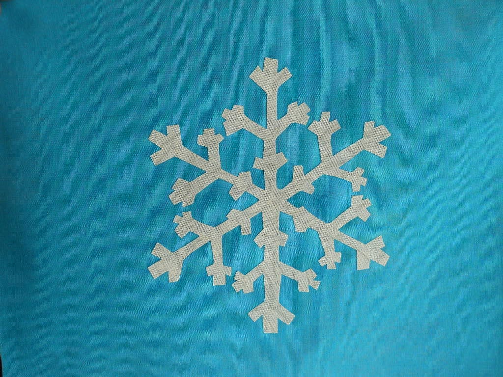 Snowflake Quilt Applique Pattern Design