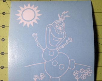 popular items for olaf decal on etsy