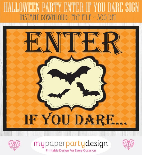 HALLOWEEN SALE Printable Halloween Party Sign Halloween