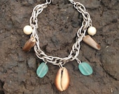 Sea shell charm bracelet