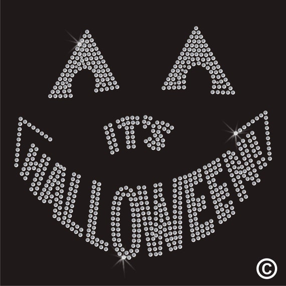 Hotfix Iron On Transfer Its Halloween Rhinestone by TwistedEnvyUK
