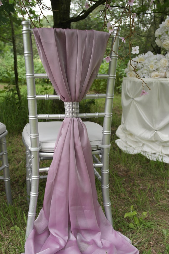 Wedding Chair Sash - Rose - Wedding Chair Cover Sash - Chair Sash Decor