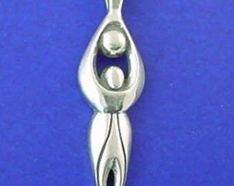 Wiccan Jewelry For Women Artemis Moon Pendant – Sterling Silver 