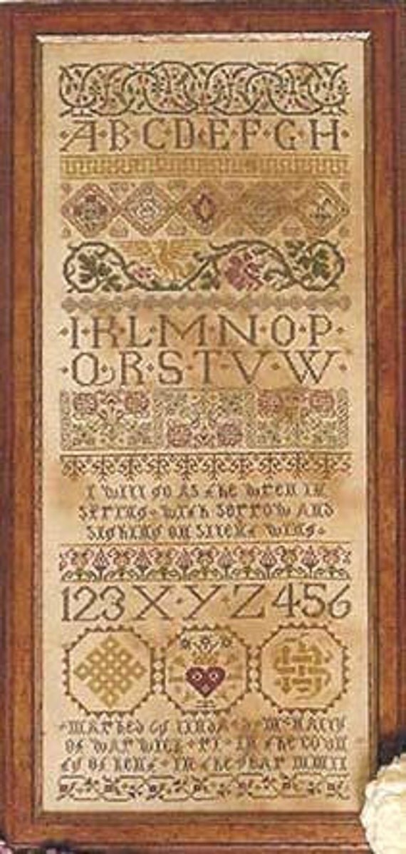 Celtic Band Sampler Cross Stitch Pattern by Homespun Samplar 2002