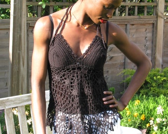 Handmade summer top crochet.