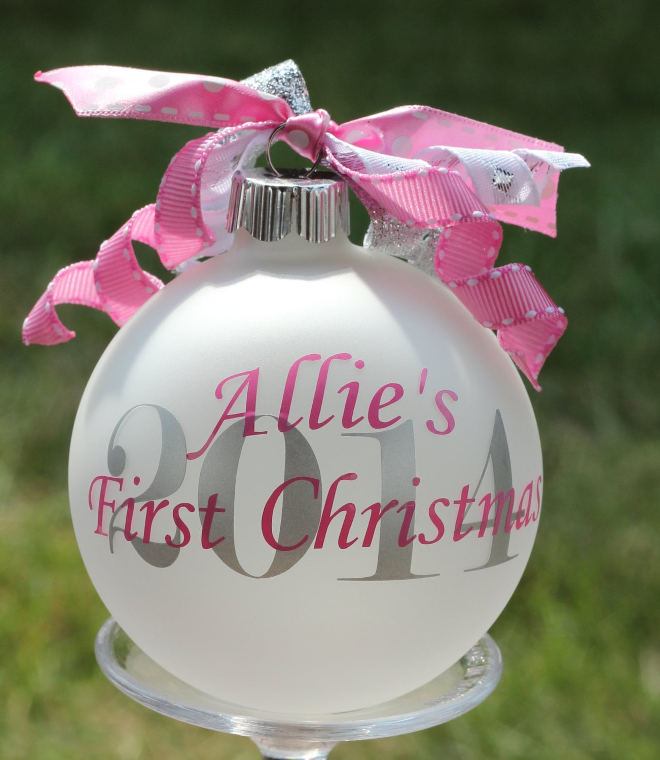 Baby First Christmas Personalized Ornament 