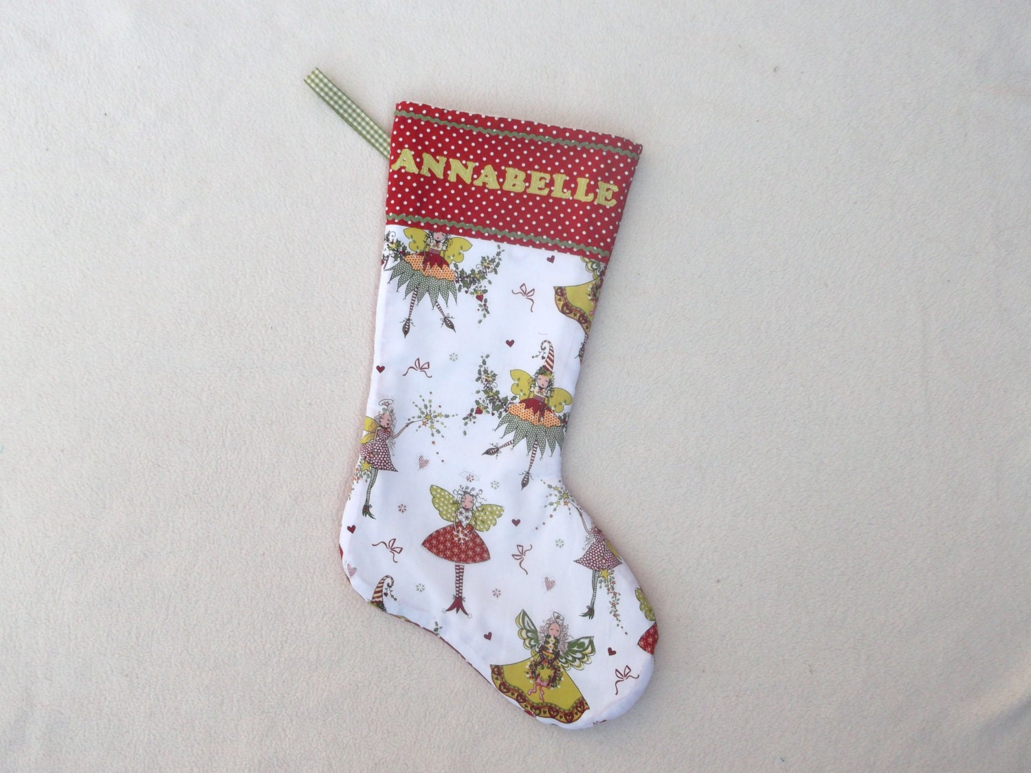 Christmas fairy stocking