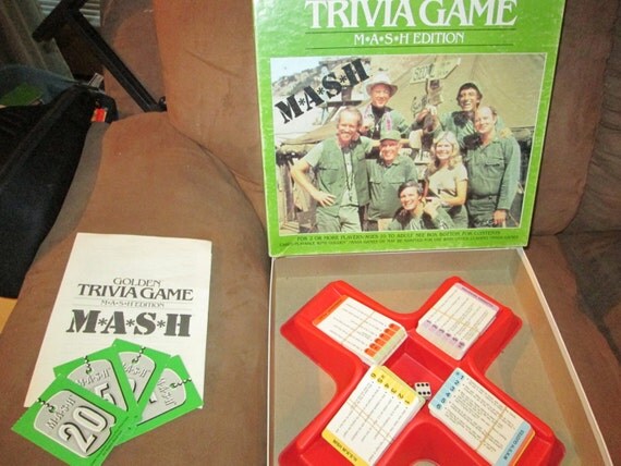 MASH Trivia game by Golden Board Game. Retro Rad Great Used