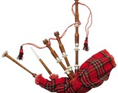 Rosewood Bagpipe with Silver Mounts