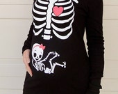 Items similar to Halloween Skeleton Shirt, Halloween Costume Tshirt ...