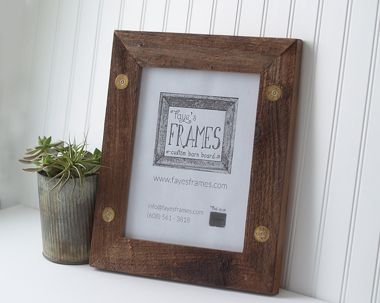 8x10 Reclaimed Barn Board Frame Single Style With By Fayesframes