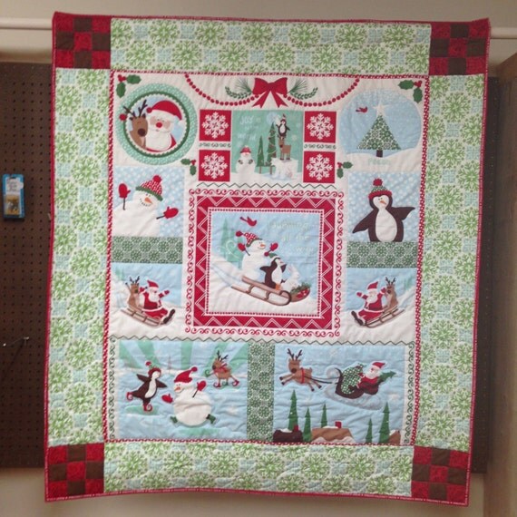 Winter Snowman Santa Quilt Kit Winter Snowman Santa Quilt Kit