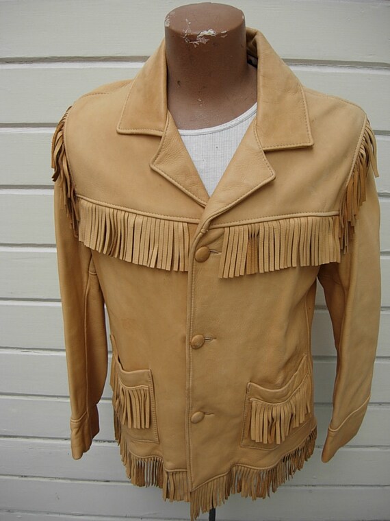 Amazing Heavy Deer / Elk Skin 1950s Jacket Size Med / 40R