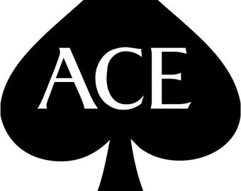 Qty 2 ACE Disc Golf Decals (SMFD015)