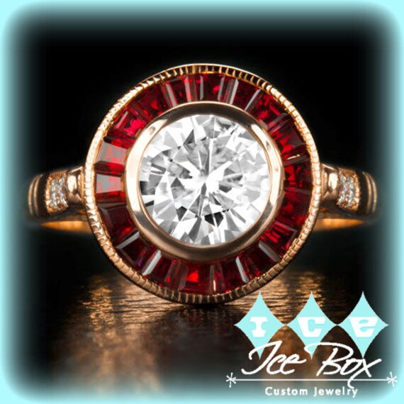 Ruby engagement rings etsy
