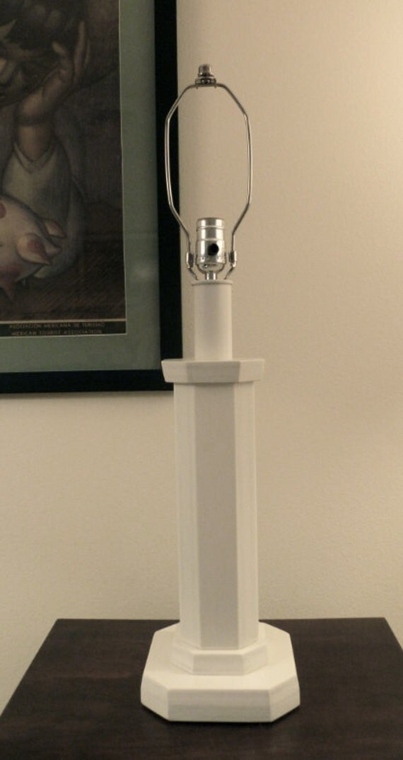 Classic table lamp without shade. Includes LED by MullikenDesigns