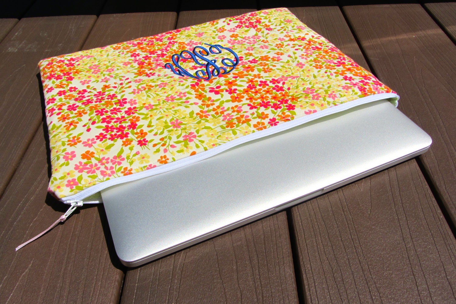 Monogrammed Laptop Case 13 or 15 Macbook/Macbook