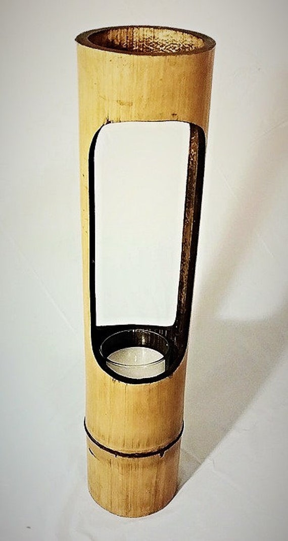 Items Similar To Bamboo Candle Holder Handmade Candle Holder Wood Candle Holder On Etsy 6090