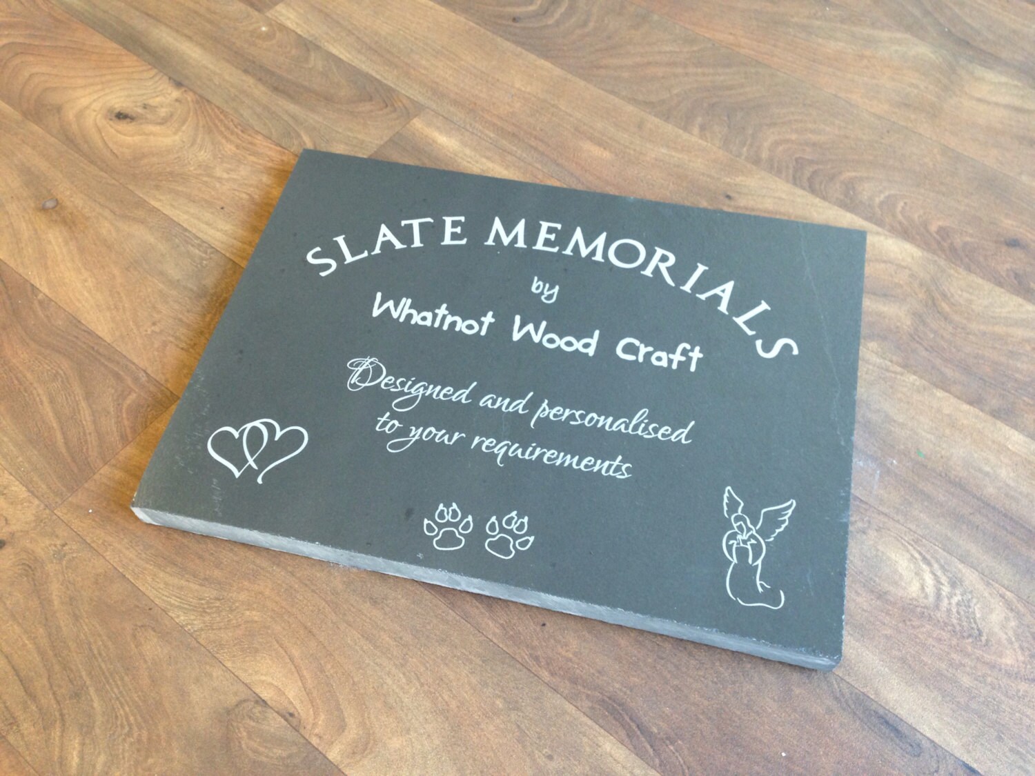 Personalised slate memorial plaque stone memorial
