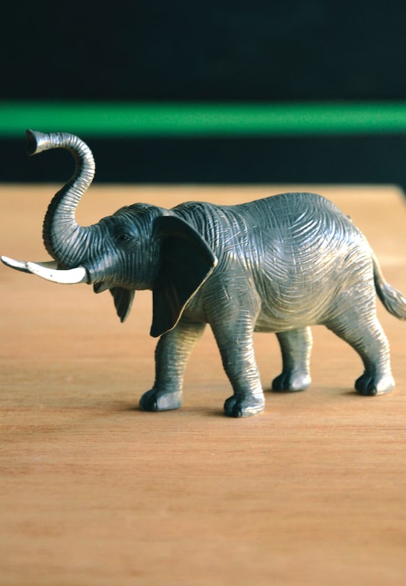 Items similar to Elephant diorama plastic / plastic toy on