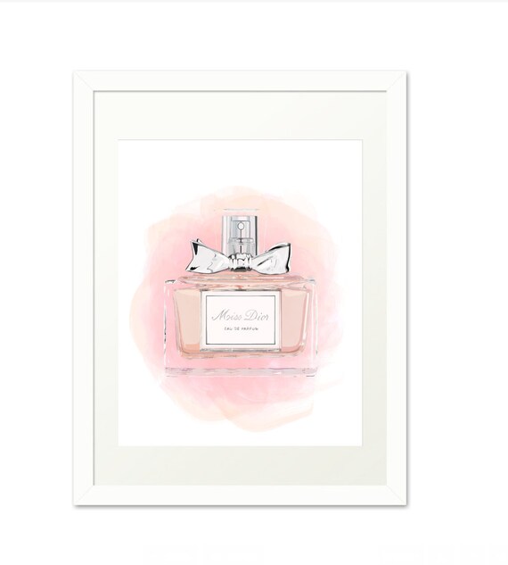 Miss Dior/ parfum printable/ Parfum illustration/ instant download/Dior ...