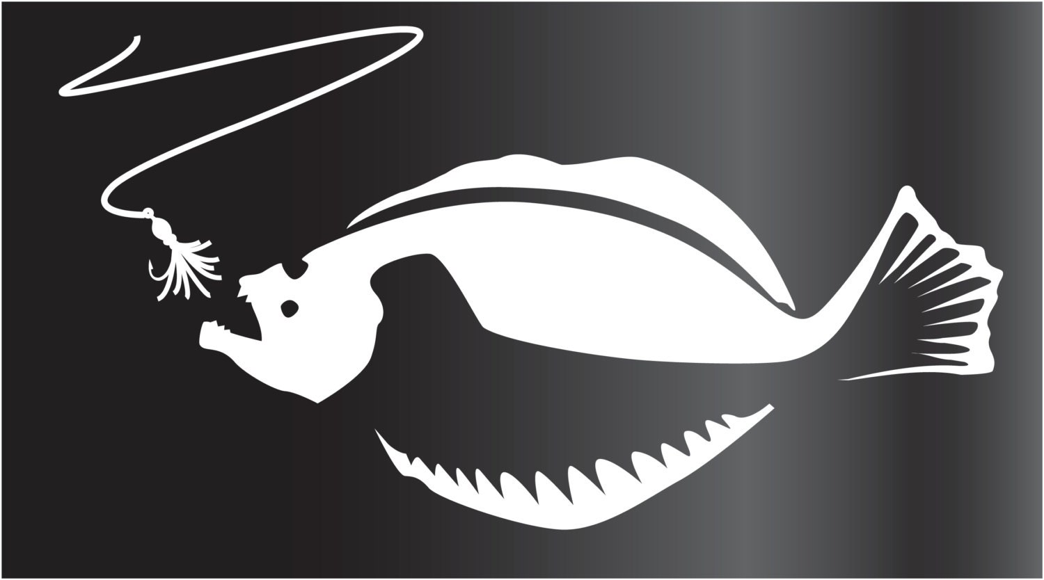 Flounder Cut Vinyl Decal by on Etsy