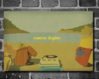 Moonrise Kingdom poster wes anderson poster giclee movie art minimalist poster geekery art print sci fi print Wes Anderson home decor