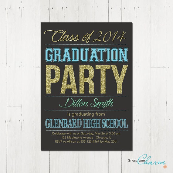 High School Graduation Party Invitations 2014 7