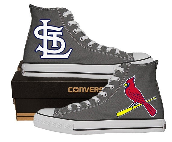 Items similar to Hand Painted Converse. St Louis Cardinals. Redbirds. Baseball. Handpainted ...