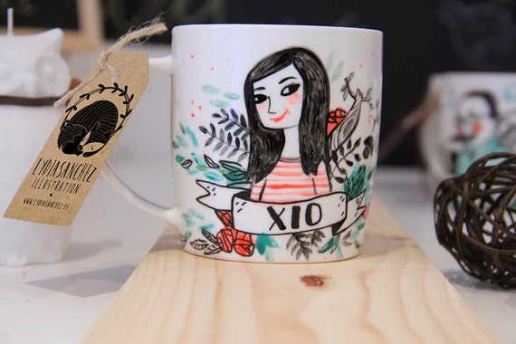 Tazas ilustradas personalizadas