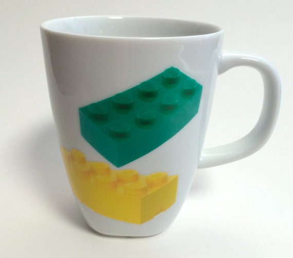 Lego Coffee Mug by HerasHousewares on Etsy