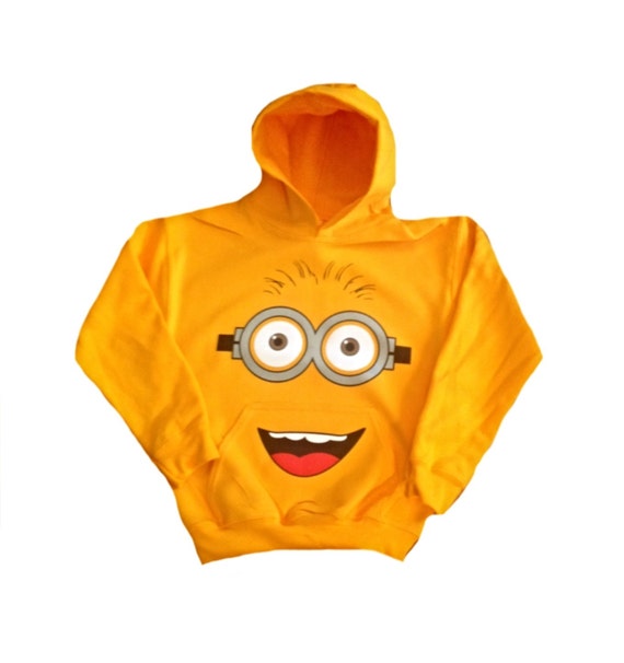 Despicable me minion hoodie gold by Xclusivetrade on Etsy