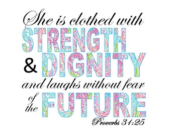 Popular items for proverbs 31 25 on Etsy