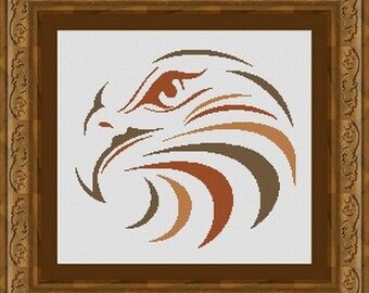 EAGLE / aigle -Counted cross stitch pattern /grille point de croix ,Cross Stitch PDF, Instant download , free shipping