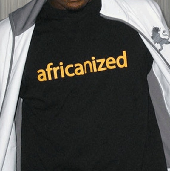 Africanized cotton short sleeved shirt for men