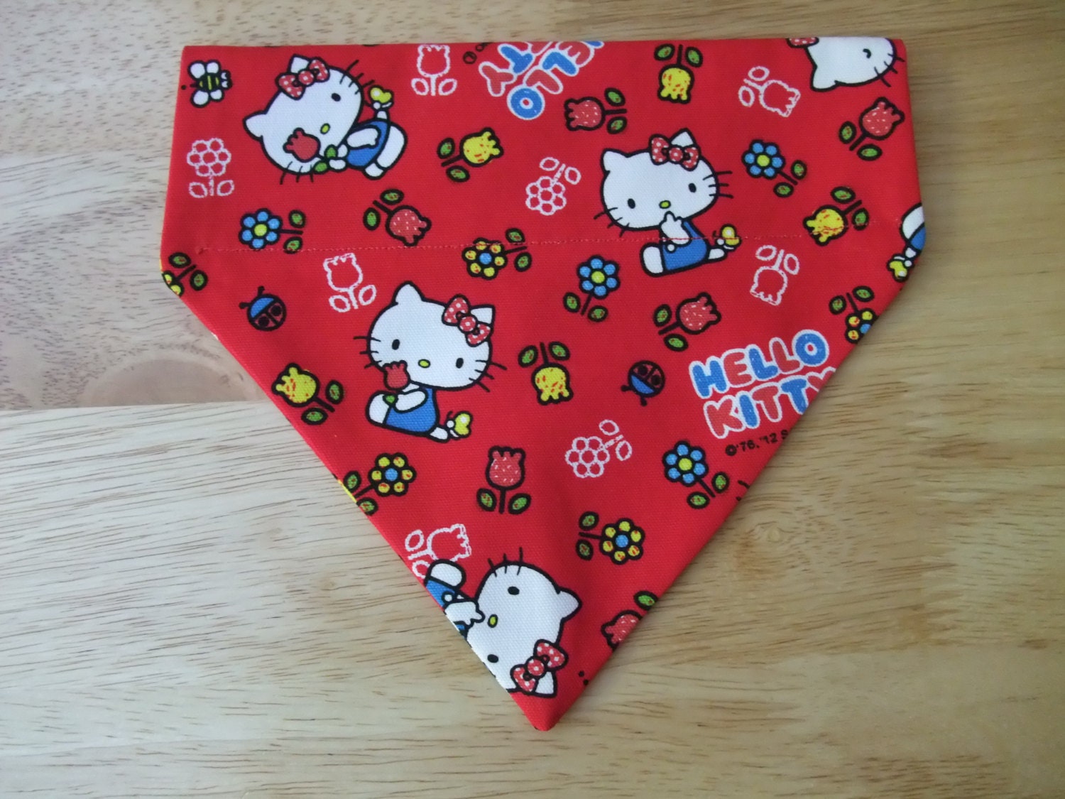  Hello  Kitty  slide through collar dog bandana  scarf S M