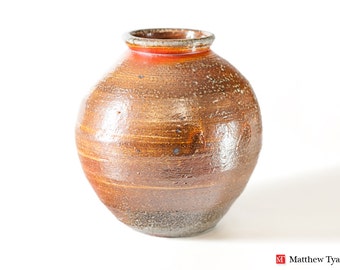 Stoneware Vase, Pottery Vase, Ceramic Vase, Ceramic Vessel: Stoneware Pottery, Soda Fired at the Leach Pottery