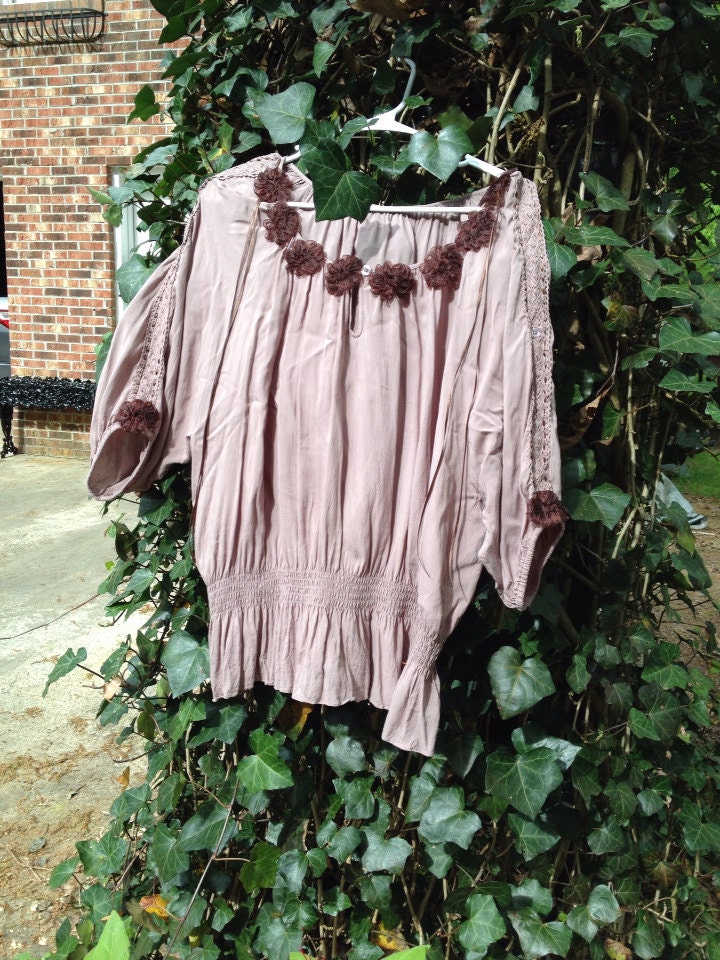 BOHO GYPSY BLOUSE SiZE LaRGE Peasant Blouse By BellaGypsies   Il Fullxfull.596455043 5hzc 