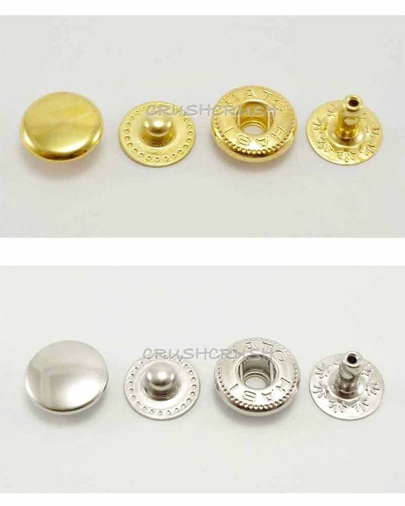 20sets 3/8 Cap Snap Buttons Fastener Popper Press by Crushscrush