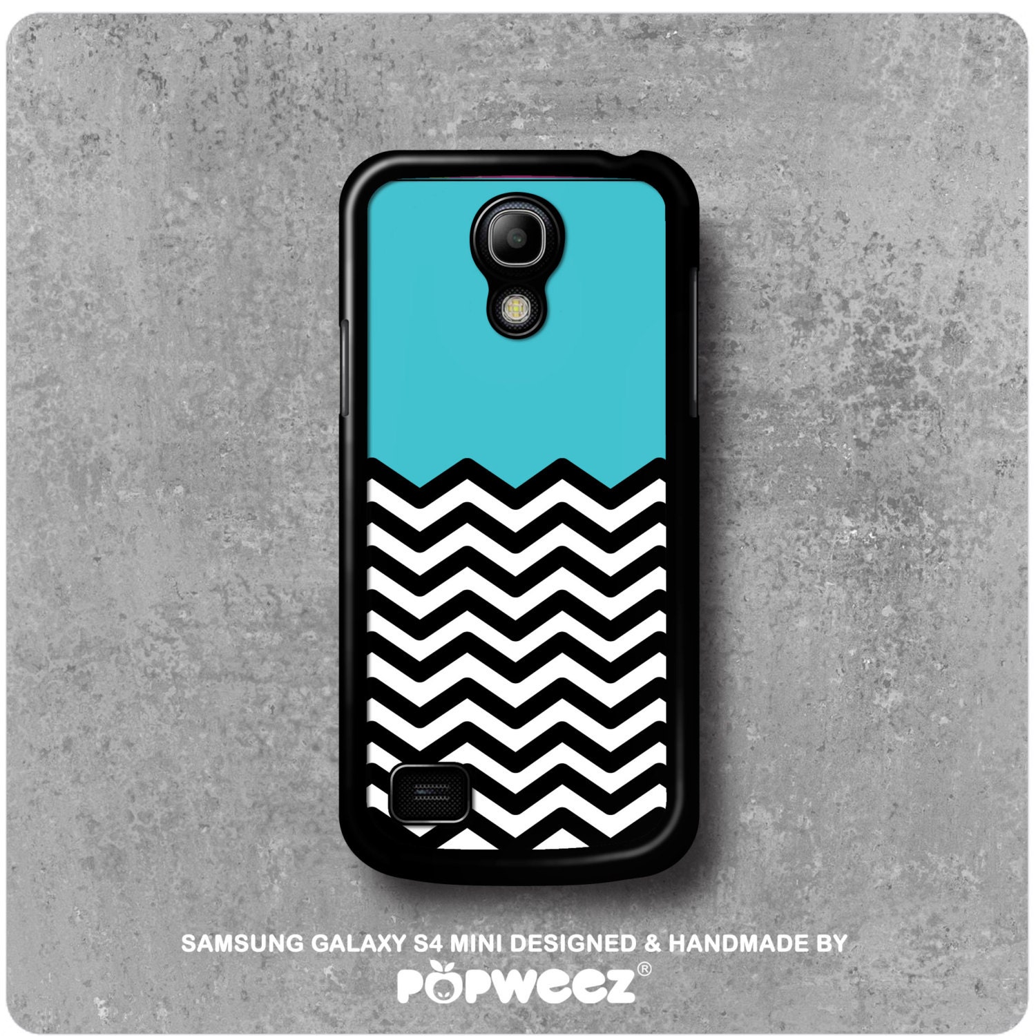 Samsung Galaxy S4 Mini Case Blue Chevrons by POPWEEZ on Etsy