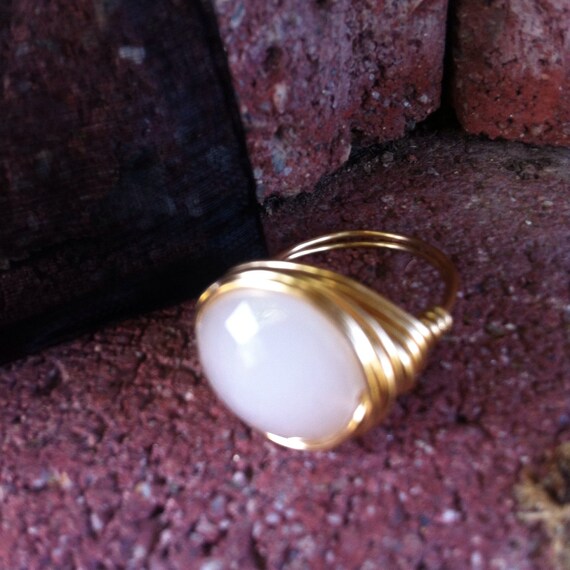 White Stone Ring