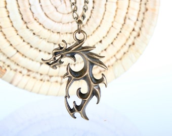 Wholesale-Sell~The lord of rings dragon necklace---antique bronze ...