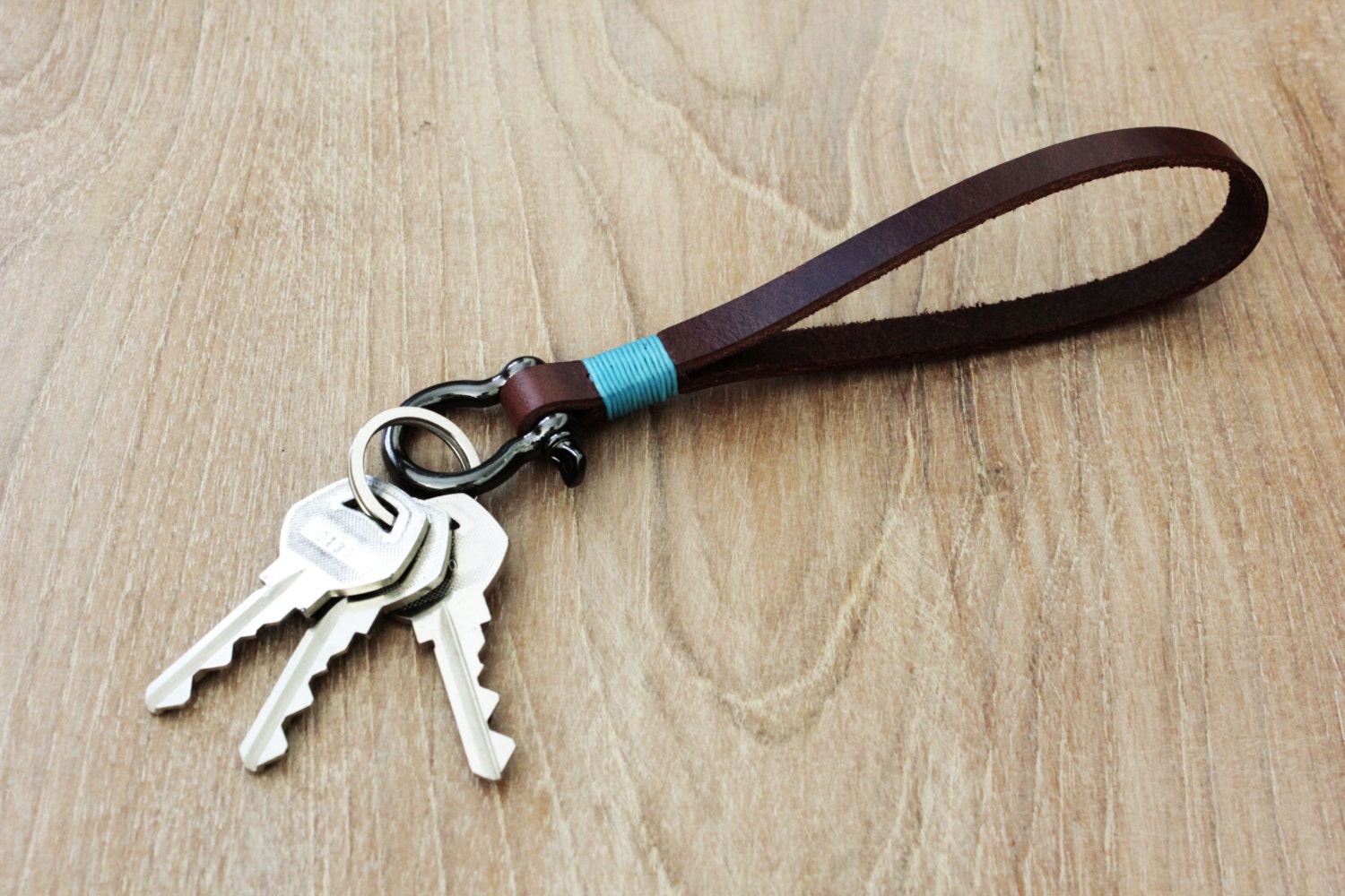 Leather Key Chain Bracelet Keychain Wrist Leather Bracelet