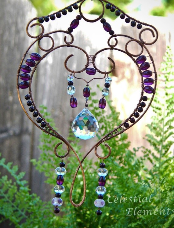 It is a Sun Catcher for hanging in window. Has copper wire