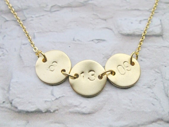 The Date Necklace is the Perfect Gift for any special date. Customize ...