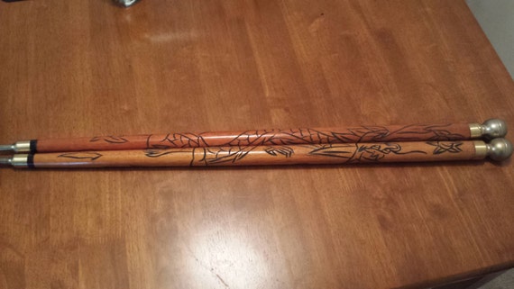 antique pool cues with ivory