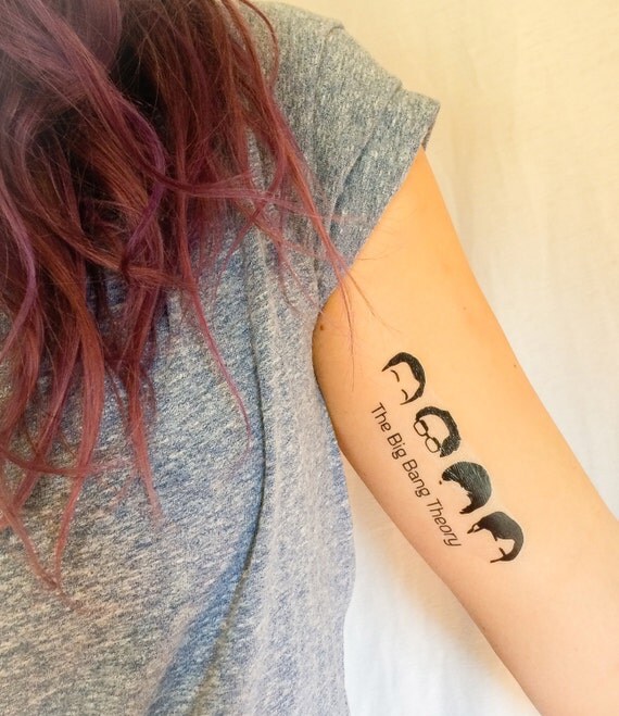 items similar to 2 big bang theory temporary tattoos items similar to 2 big bang theory temporary tattoos