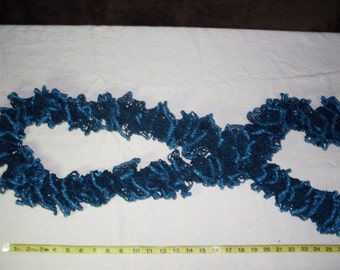 Scarf of cobalt blue with added sparkle!